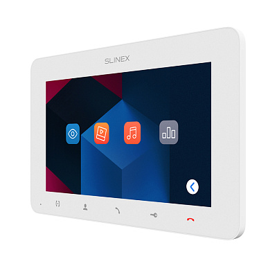 картинка Slinex SM-07MHD цвет белый. 7" Компактный видеодомофон с функцией памяти от компании Intant